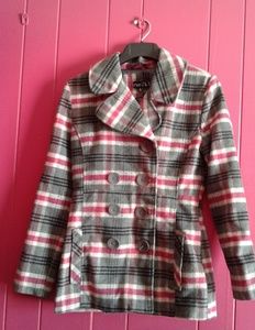 Plaid Rue21 coat.